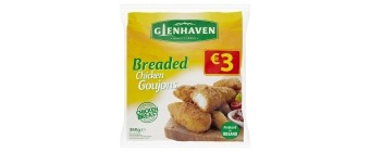 Glenhaven Plain Breaded Chicken Goujons (360grm)