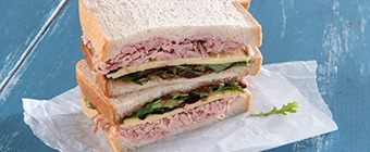 Pulled Ham & Smoked Cheese sandwich