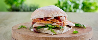 Rotisserie Chicken Breast in a Bun