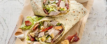 Chicken & Bacon Caesar ( Warm Wrap )
