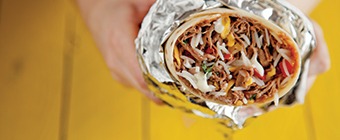 Slow Cooked Pork Burrito