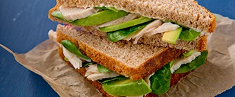 Chicken & Avocado on brown