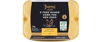 Inspired Free Range Corn Fed Eggs (6 Piece)