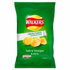Walkers Salt & Vinegar 6pk