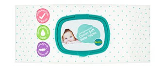Centra Baby Wipes Fragrance Free (64 Piece)