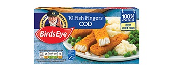Birds Eye Cod Fish Fingers 10'S (280 Grams)