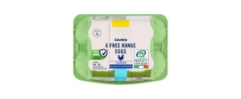 Centra Free Range Large Eggs 6 Pack