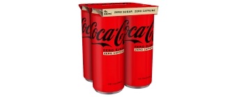Coke Zero Caffeine Free Can Pack 4 x 330ml