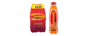Lucozade Energy Original 4pk 380ml