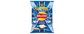 Walkers Crisps Cheese & Onion (32.5 Grams)