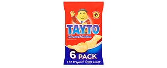 Tayto Cheese & Onion 6 Pk (150 Grams)