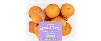 Centra Choc Chip Mini Muffins  (200 Grams)